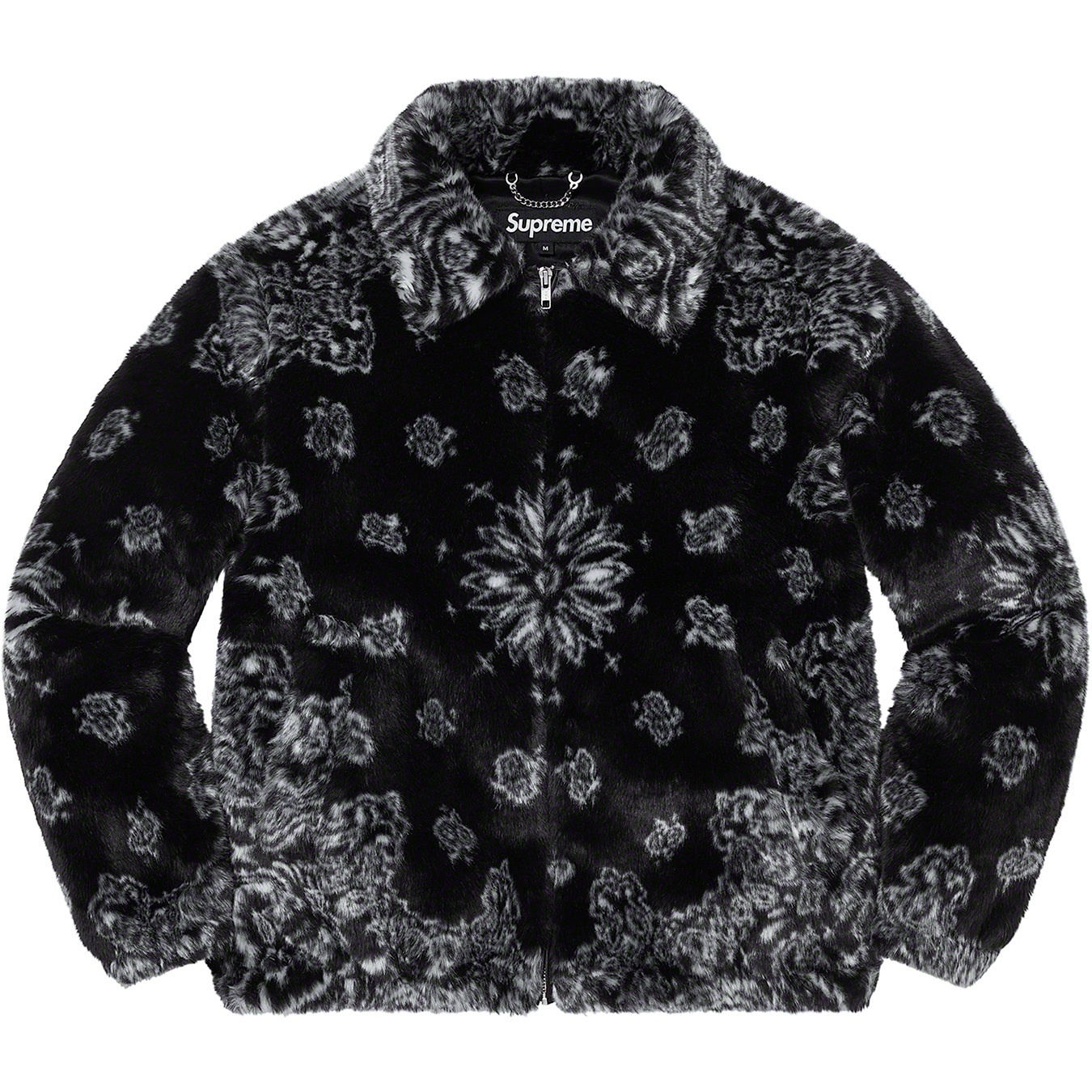 Bandana Faux Fur Bomber Jacket view 6